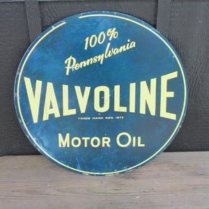 Valvoline Remake Reproduction Gas Metal Sign Printed Garage Outdoor Gift for Men Collector Motor Oil Car