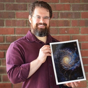 Fractalverse Galaxy Print - To Sleep in a Sea of Stars