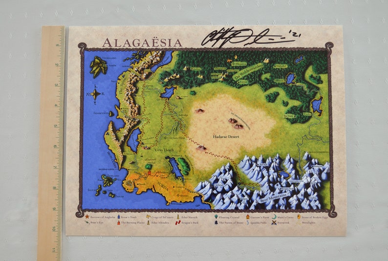 Map of Alagaësia Print  Color Barnes & Noble Edition image 3