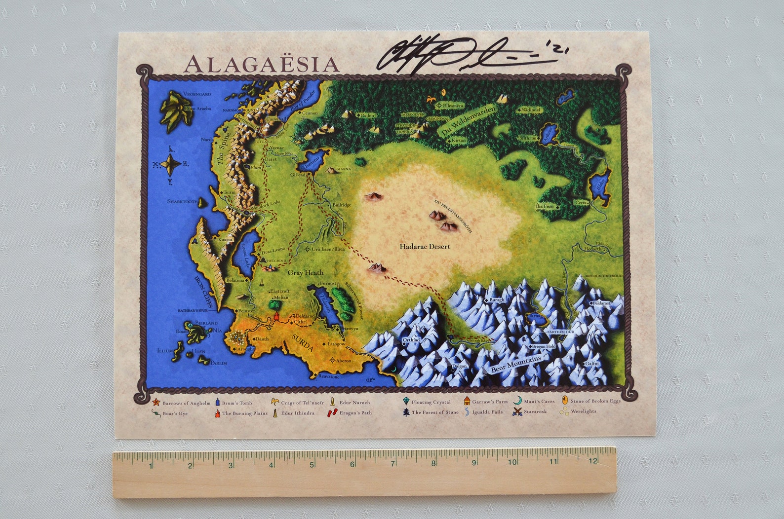 Map of Alagaësia Print Color Barnes & Noble Edition - Etsy