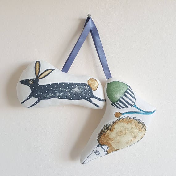 Woodland Creature Hanging Nursery Decor Hanging Decorations Etsy