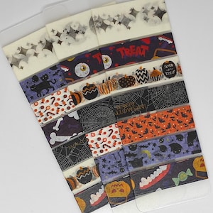 Halloween washi tape sampler 50 cm, 7, 14, 21 pieces, decorate, journal, bullet journal, scrapbooking, MT tape, school, fun, festive, Oct 31