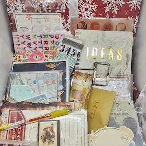 New Year Gift Stationery Personalized Adult Gift, Mystery, Surprise Box, School, Washi, Scrapbook, Bujo, New Year Resolutions, Holiday