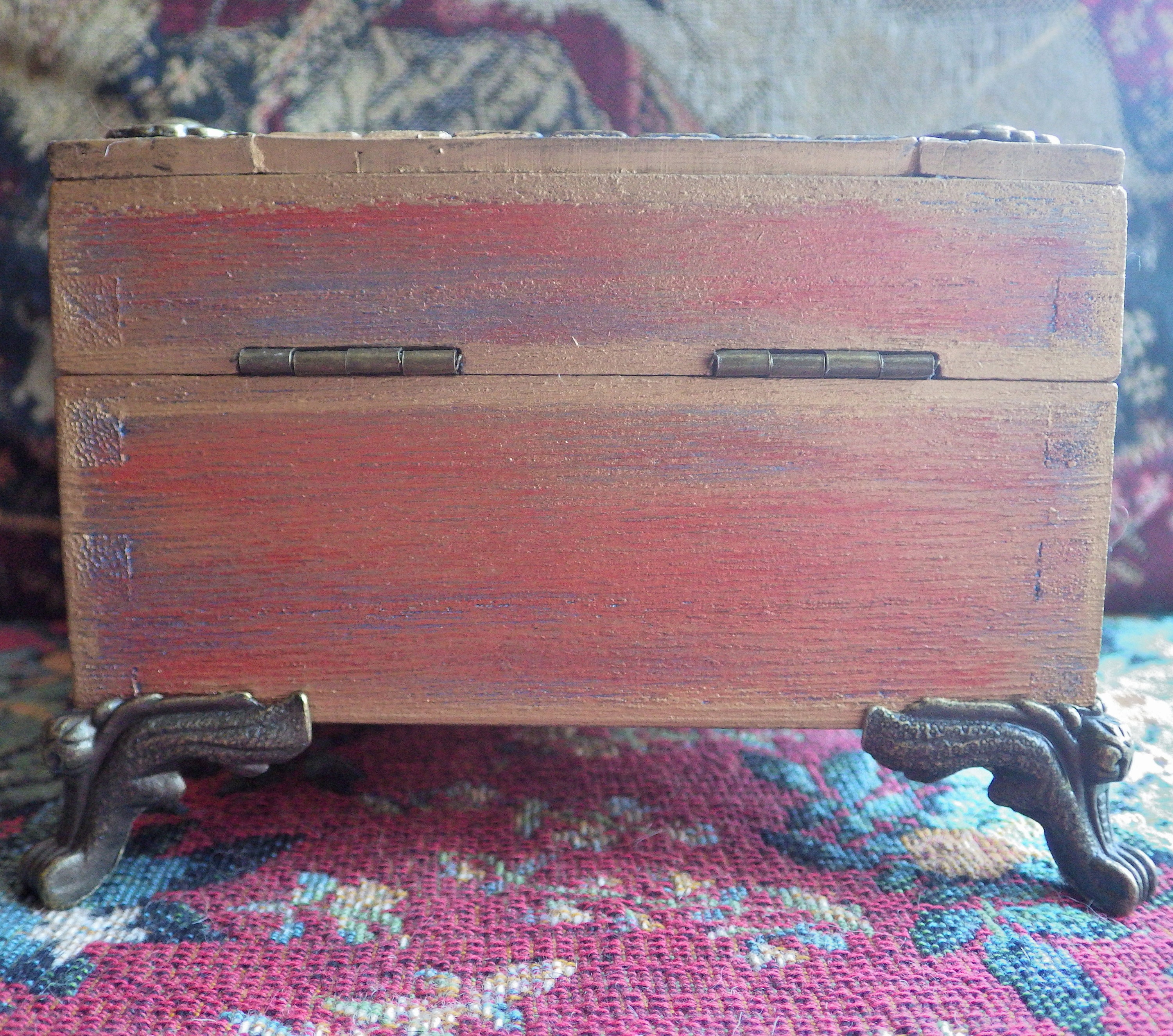 Medieval style mixed media trinket box Etsy