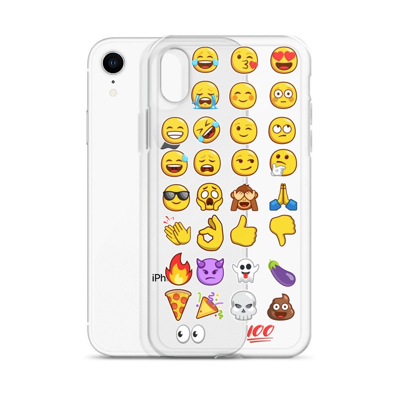 All Emoji Iphone X Iphone Xr Customized Phone Protective Case Etsy