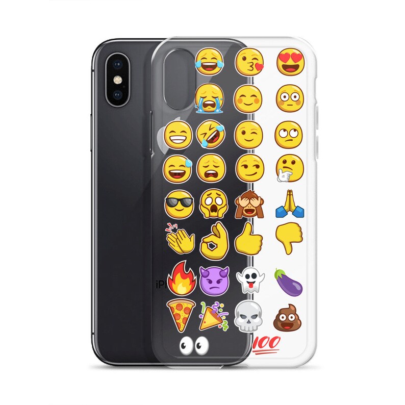 All Emoji Iphone X Iphone Xr Customized Phone Protective Case Etsy