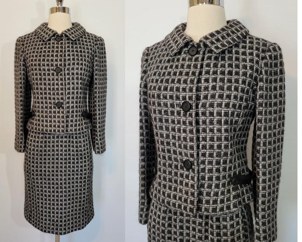 Rare 1950s CHRISTIAN DIOR Mohair Wool Suit XS X-small - Etsy