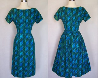 Gorgeous 50s ANNE FOGARTY Two-in-One Wiggle & Day Dress Removable Skirt XS Small 1950s