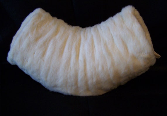 RESERVED 1940s ERMINE FUR Muff Wristlet