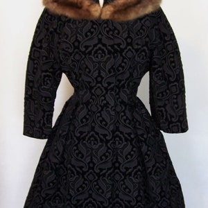 Rare Couture FERDINANDO SARMI Velvet Brocade Sable Fur Evening - Etsy