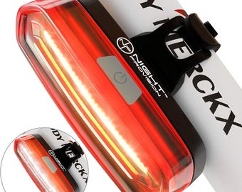 Duo-120 Red/White Strobe Back Rear Bike Light Usb Rechargeable Cob Led Lights Bicycle Lights High Visibility