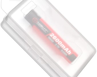 NP NIGHT PROVISION Battery Storage Protector Case for Single 18650 Batteries - Water, Dust, Shock Resistant - Holds 1 x 18650 Battery
