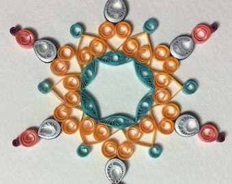 Quilled Mandala Open Hexagon Pattern