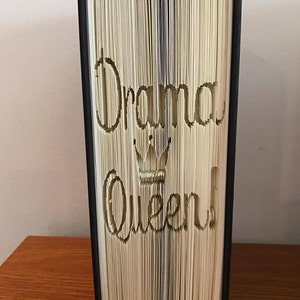 Drama Queen! Cut & Fold Book Folding Pattern (Digital Download PATTERN ONLY)