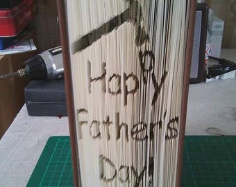 Happy Father's Day Cut & Fold Book Folding Pattern (Digital Download PATTERN)