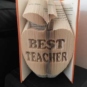 Best Teacher Apple 1 Combi Book Folding Pattern (Digital Download PATTERN)