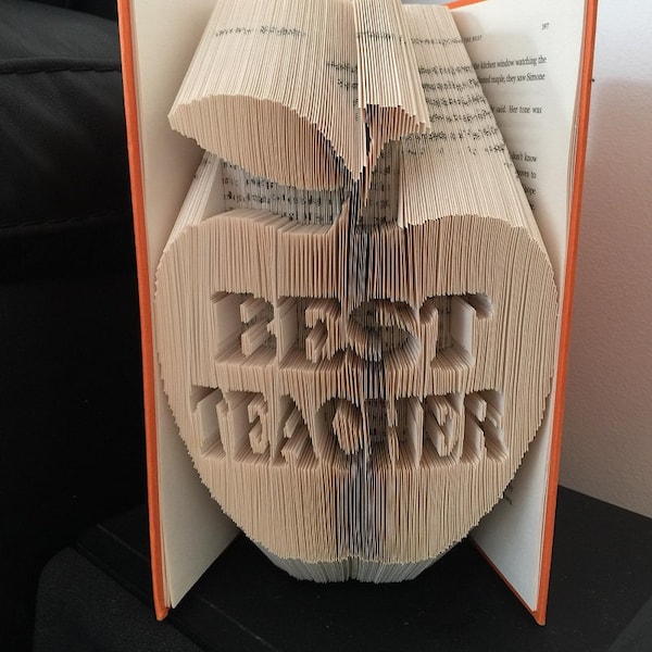 Best Teacher Apple 1 Combi Book Folding Pattern (Digital Download PATTERN)