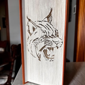 Bobcat, Wildcat Cut & Fold, 180 cut and fold Book Folding Pattern (Digital Download PATTERN) Advanced folders