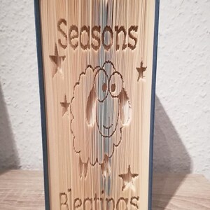 Seasons Bleatings Sheep Cut & Fold Book Folding Pattern (Digital Download PATTERN )