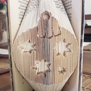 Christmas Bauble COMBI Book Folding Pattern (Digital Download PATTERN) Christmas decoration