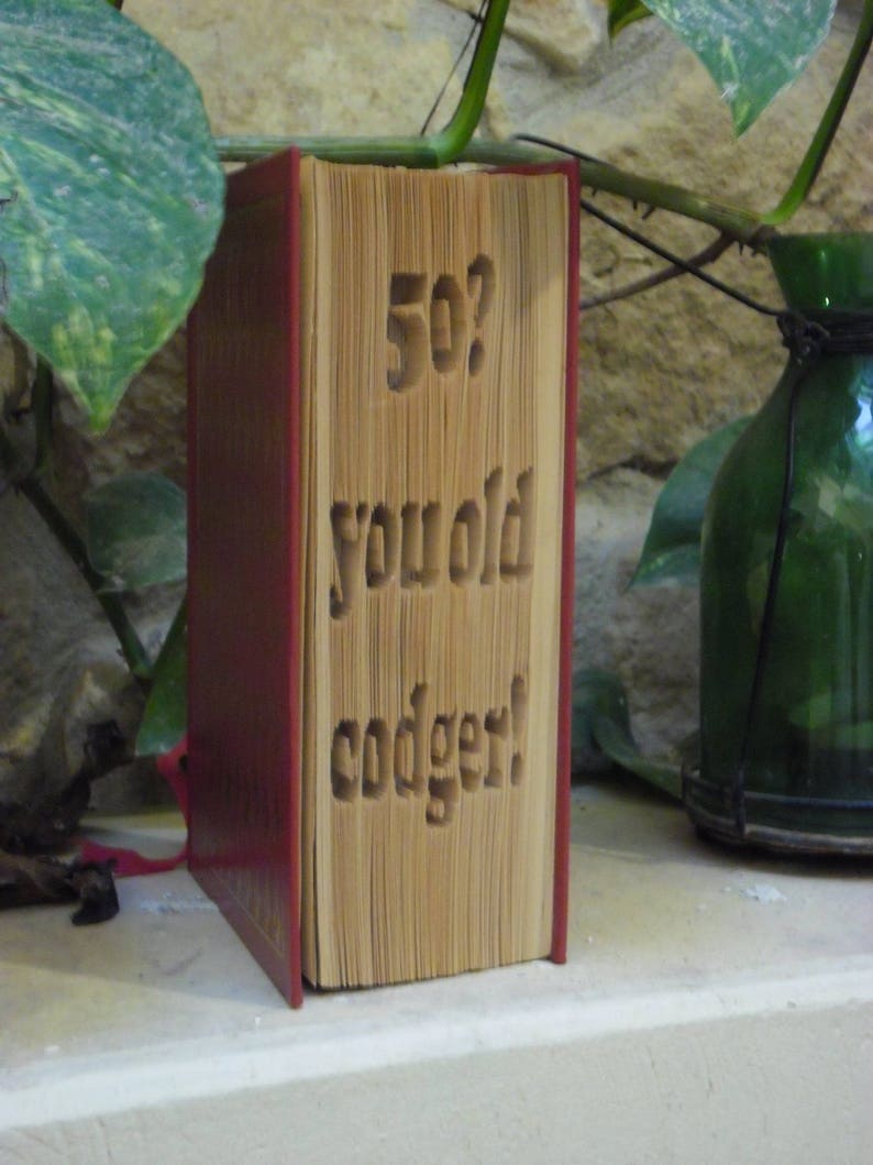 50 You Old Codger Book Folding Pattern digital Download - Etsy UK