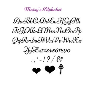 Maisy&#39;s FULL Book Folding Alphabet with hearts and key (Digital Download PATTERN ONLY)