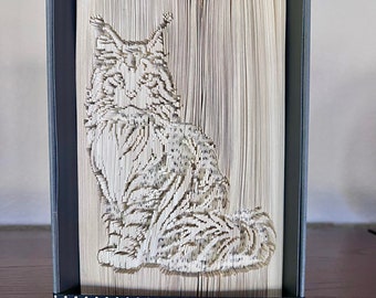 Maine Coon 180 Cut & Fold Book Folding Pattern (Digital PATTERN)