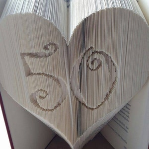 50 in a Heart Combi Book Folding Pattern (Digital Download PATTERN)