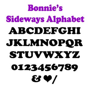 Bonnie&#39;s Sideways Full Alphabet Book Folding Pattern, Suitable For 23cm Books ONLY!!(Digital Download Pattern)