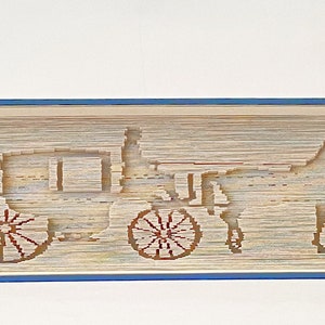 Horse and Carriage Sideways 180 Cut & Fold Book Folding Pattern (Digital Download PATTERN)