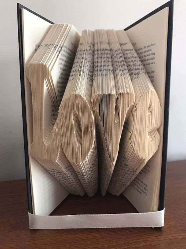 Instant Download! Folded Book Art Pattern MMF Little Apple Heart