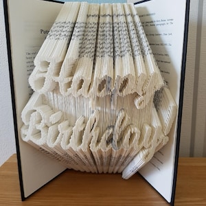 Herzlichen Glückwunsch zum Geburtstag!  KOMBI-Buch Faltmuster (Digitaler Download)