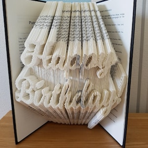 Happy Birthday!  COMBI Book Folding Pattern (Digital Download PATTERN ONLY)