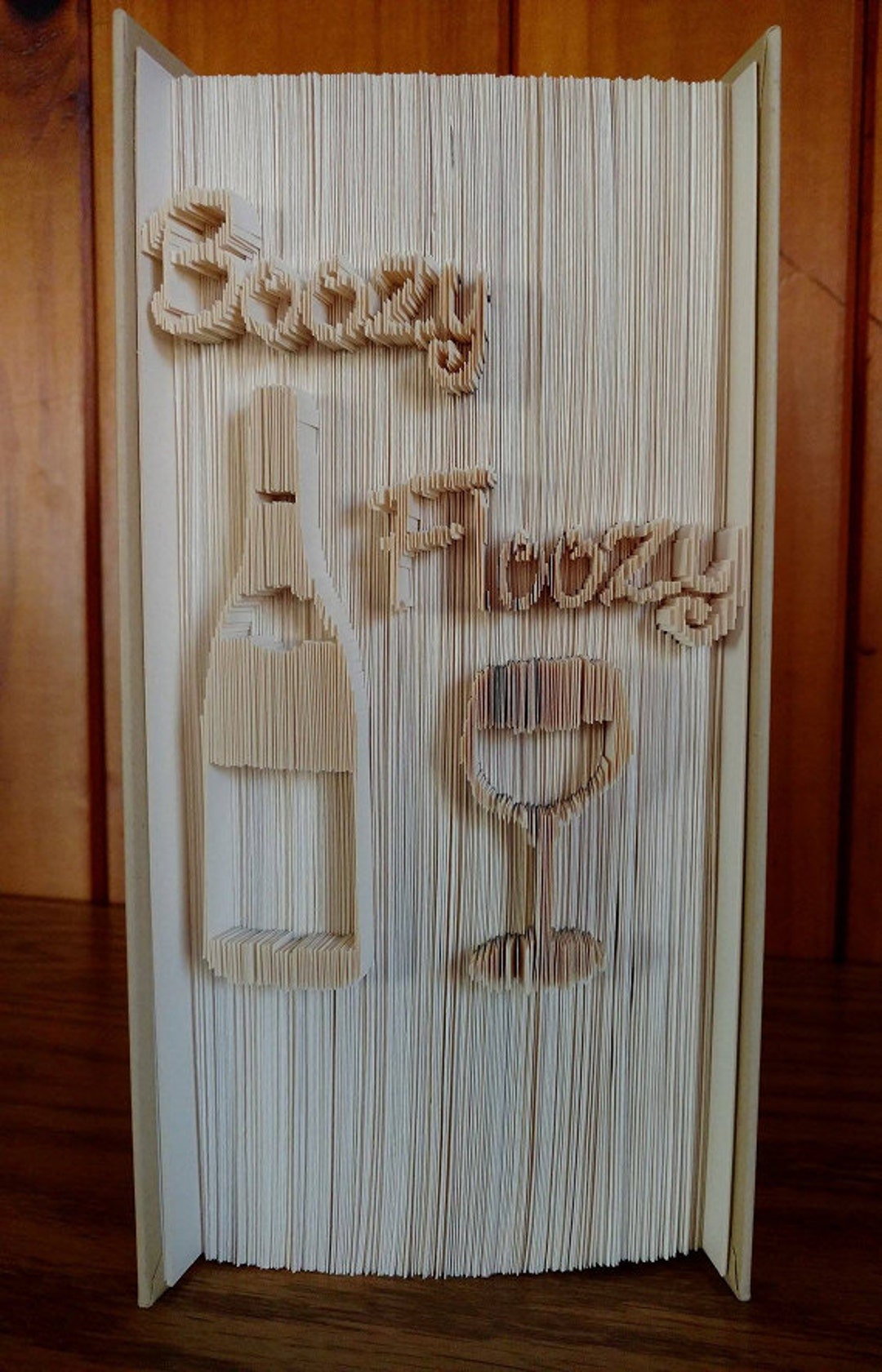 Boozy Floozy Cut & Fold Book Folding Pattern digital Download Etsy