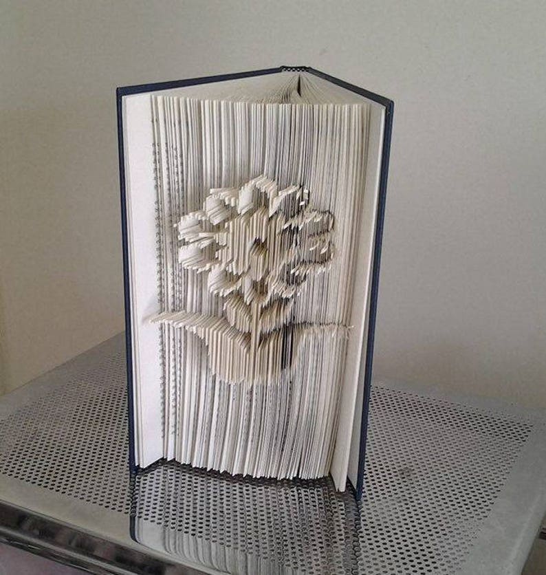 Flower Cut & Fold Book Folding Pattern (digital Download PATTERN ONLY ...