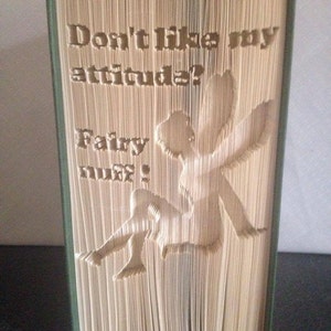 Fairy Nuff Cut & fold Book folding Pattern (Digital Download PATTERN ONLY)