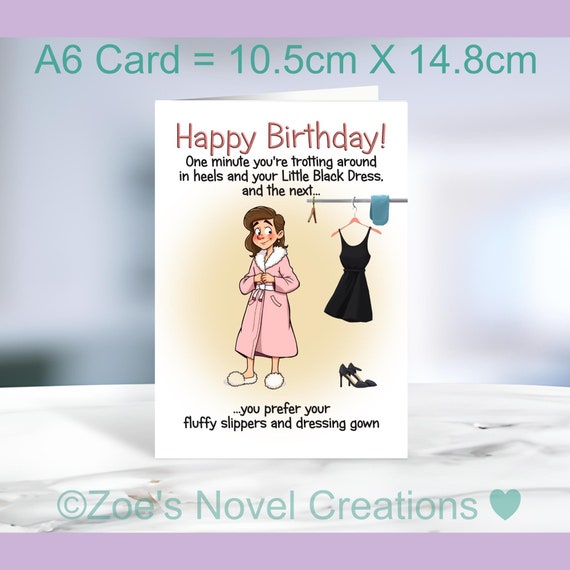 birthday greetings for the one who loves dressing up reviews Dressing Gown and Fluffy Slippers Birthday Card