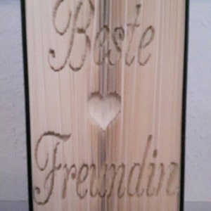 Beste Freundin CUT & Fold Modello pieghevole per libri (SOLO MODELLO download digitale) Modello tedesco