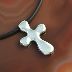 cross silver pendant, cross pendant, cross necklace, Christian pendant, Christian necklace, Christian gift, Christian jewelry, Catholic gift