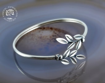 olive leaf silver bracelet leaf bracelet bridesmaid bracelet greek bracelet greek jewelry bridesmaid gift bridesmaid jewelry bridesmaids