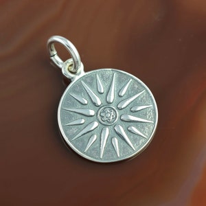 Vergina Star silver pendant, Vergina Sun necklace, Macedonian Star pendant, Vergina Sun pendant, Vergina Star necklace, mens necklace