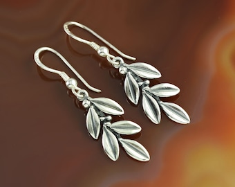 Blatt Silber Ohrringe, Blatt Ohrringe, Blatt Ohrringe, Blatt Ohrringe, Blatt Ohrringe, Blatt Ohrringe, Blatt Ohrringe, Blatt Ohrringe, Blatt Ohrringe, Blatt Ohrringe, Geschenk für Frau