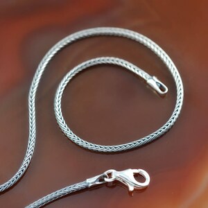 byzantine silver chain 1 mm, sterling silver chain, chain necklace, byzantine chain, chain for pendants, silver chain, byzantine jewelry