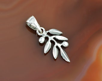olive leaf silver pendant, olive leaf necklace, olive leaf pendant, laurel necklace, greek pendant, laurel pendant, greek necklace