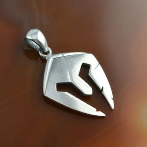 Leonidas helmet silver pendant, mens necklace, antique pendant, mens pendant, men necklace, Leonidas helmet, mens jewelry, men&#39;s jewelry