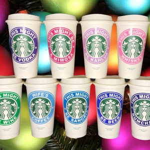 Personalized Starbucks 16 or 24 oz Reusable Cold Cup with Custom Vinyl –  SheltonShirts