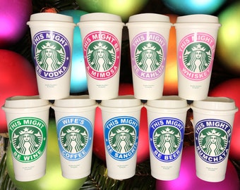 Personalized Starbucks Mug Tumbler - Custom Coffee Travel Cup for Friends and Family - StarTangledArts  Anytime Gift