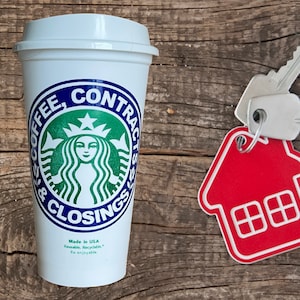 Custom Starbucks Coffee Tumbler - Realtor Broker Real Estate Thank You Gift - Personalized Travel Mug by StarTangledArts
