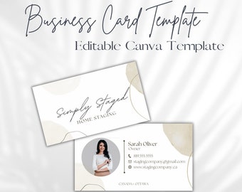 Sjabloon voor visitekaartjes | Home Staging | Ontwerp | Bewerkbare Canva