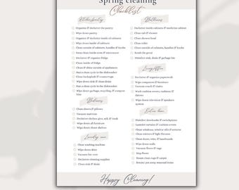 Checklist voorjaarsschoonmaak | Diepe reiniging | Afdrukbare lijst| Vastgoed